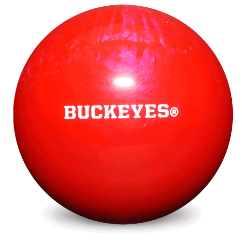 NCAA Engraved Plastic Ohio State Buckeyes Undrilled Bowling Ball - Image 2