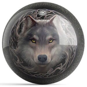 Ontheballbowling Wolf Trio/Night Forest Bowling Ball By Anne Stokes