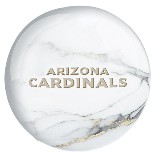 OnTheBallBowling NFL White Marble Arizona Cardinals Bowling Ball - Image 2