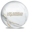 OnTheBallBowling White Marble NFL Los Angeles Chargers Bowling Ball - Image 2