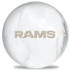 OnTheBallBowling White Marble NFL Los Angeles Rams Bowling Ball - Image 2