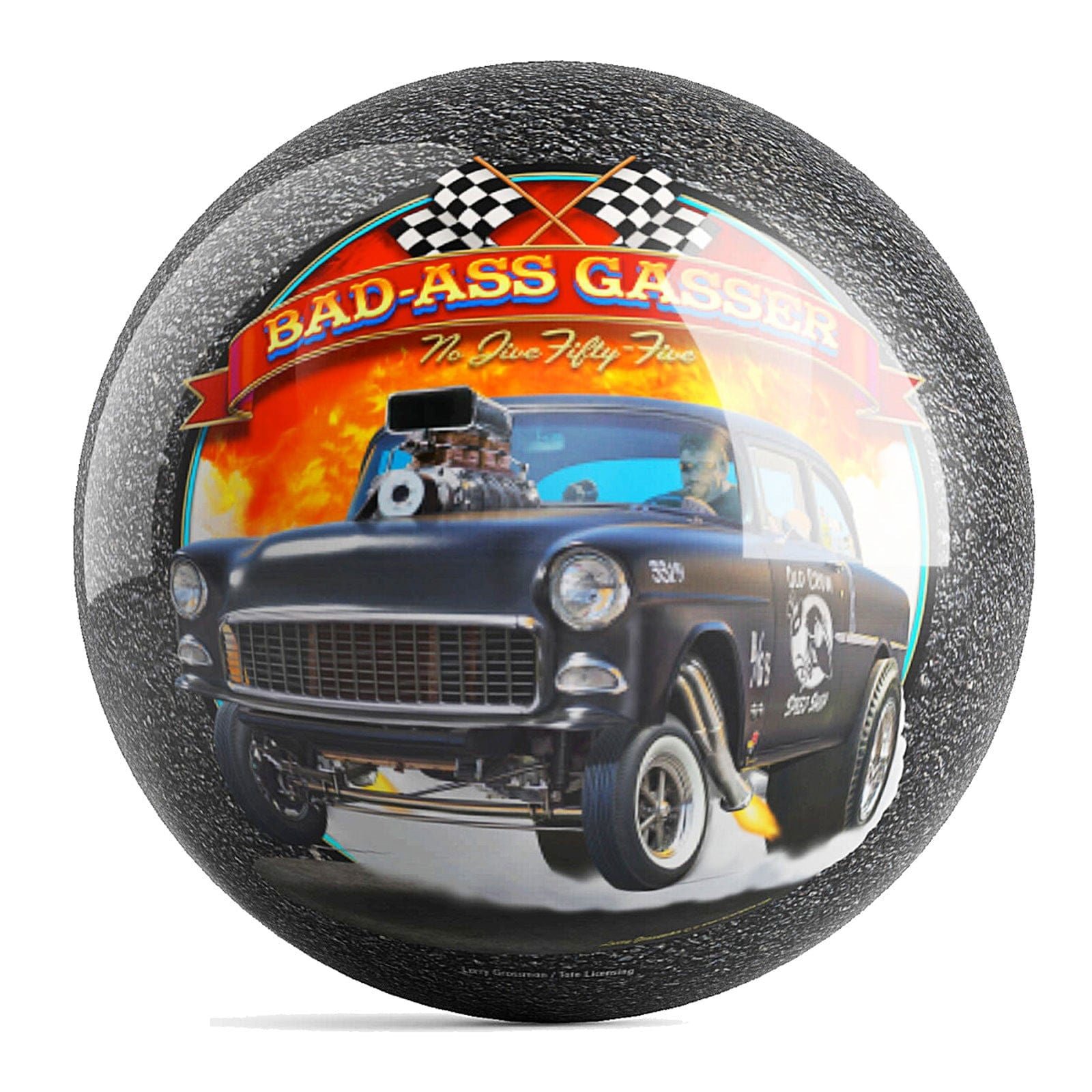 OnTheBallBowling Hot Rods Ball Bowling Ball by Larry Grossman - Image 2