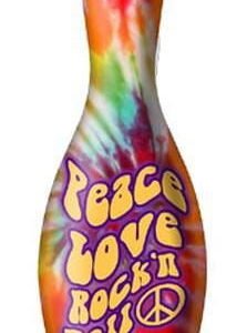 OnTheBallBowling Peace, Love, Rock Bowling Pin