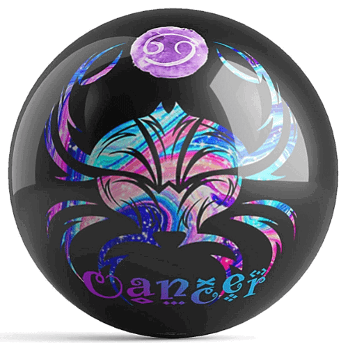 Ontheballbowling Cancer Bowling Ball by Kelleigh Williams- Zodiac