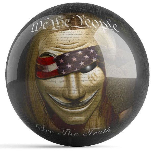 Ontheballbowling We The People Bowling Ball by Get Down Art - Image 2