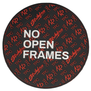 KR Strikeforce Round Shammy Leather Pad TPC Black/Red