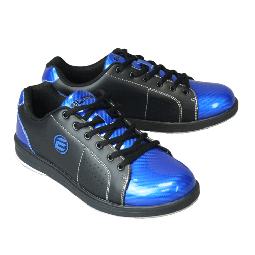 ELITE Men's Classic Black/Royal Bowling Shoes - Image 3