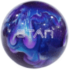 PRE-DRILLED ELITE Star Purple/Royal/Silver Pearl Bowling Ball - Image 2