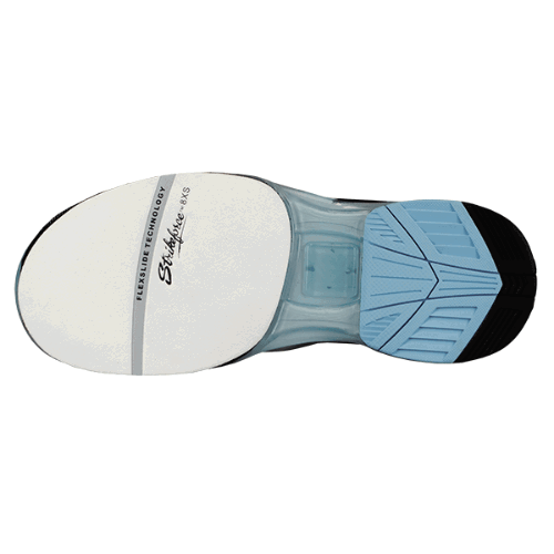 KR Strikeforce TPC Hype Unisex Left Hand White/Black/Sky Bowling Shoes - Image 6