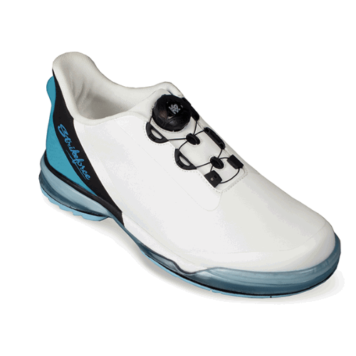 KR Strikeforce TPC Hype Unisex Right Hand White/Black/Sky Bowling Shoes - Image 5
