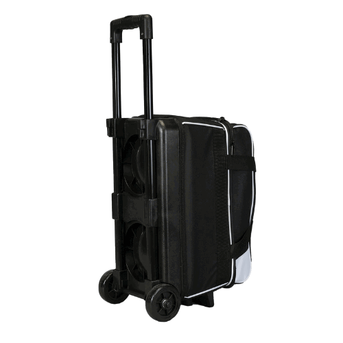 ELITE Basic Double Roller Black/White Bowling Bag - Image 3