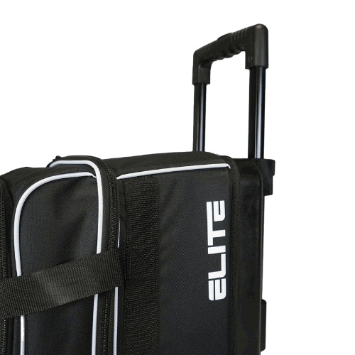 ELITE Basic Double Roller Black/White Bowling Bag - Image 6