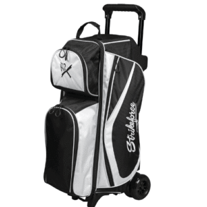 KR Strikeforce Drive Black/White Triple Roller Double Wheel Bowling Bag